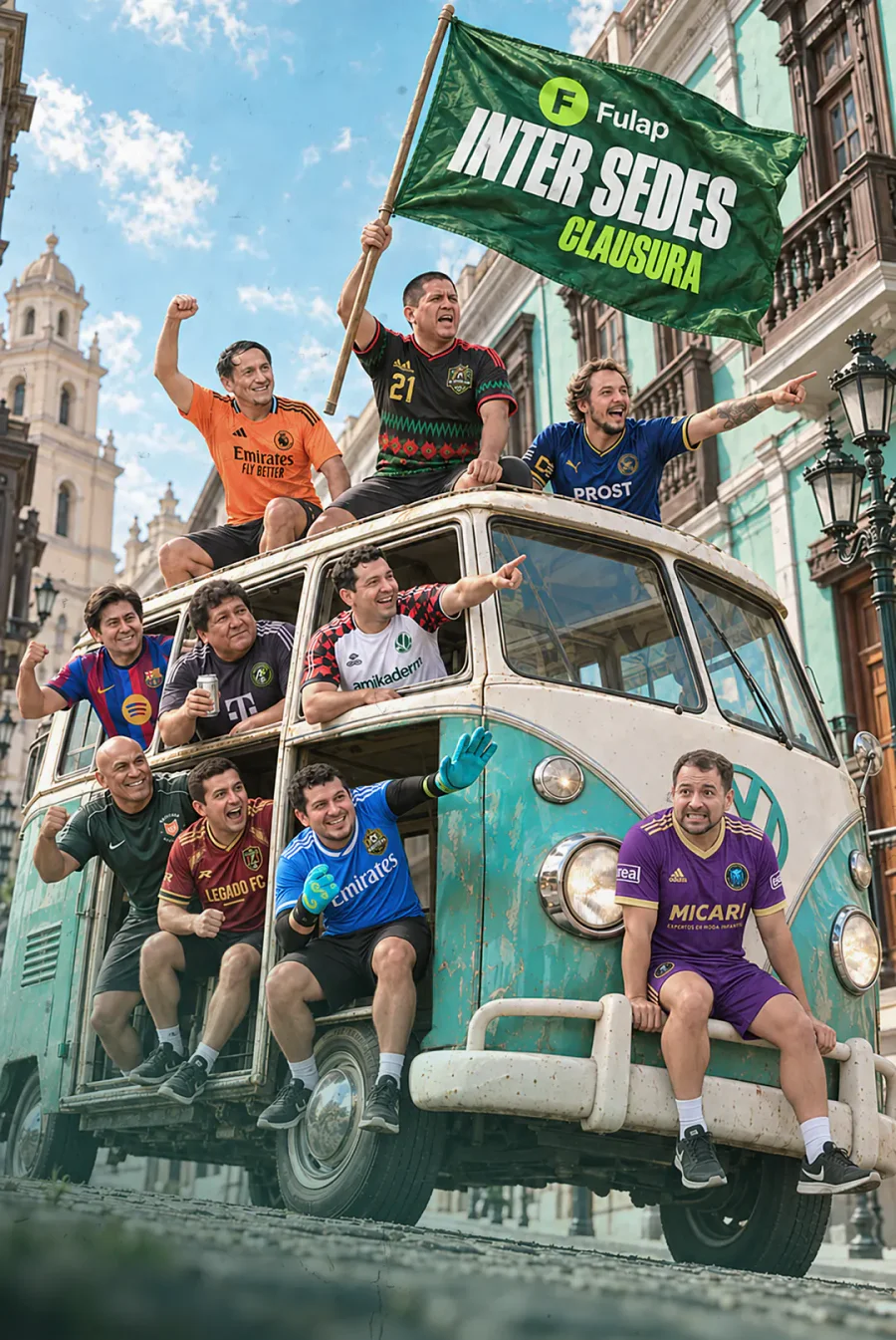 Arte de la combi del Inter Sedes Clausura, primera fecha